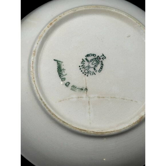 Anfora Puebla Blue 6" Sauce Bowls Hand Painted Mexico Collect Early Vintage Bird - Picture 6 of 8